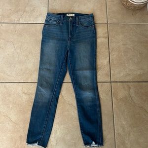 Madewell  10 inch high rise jeggings, size 26